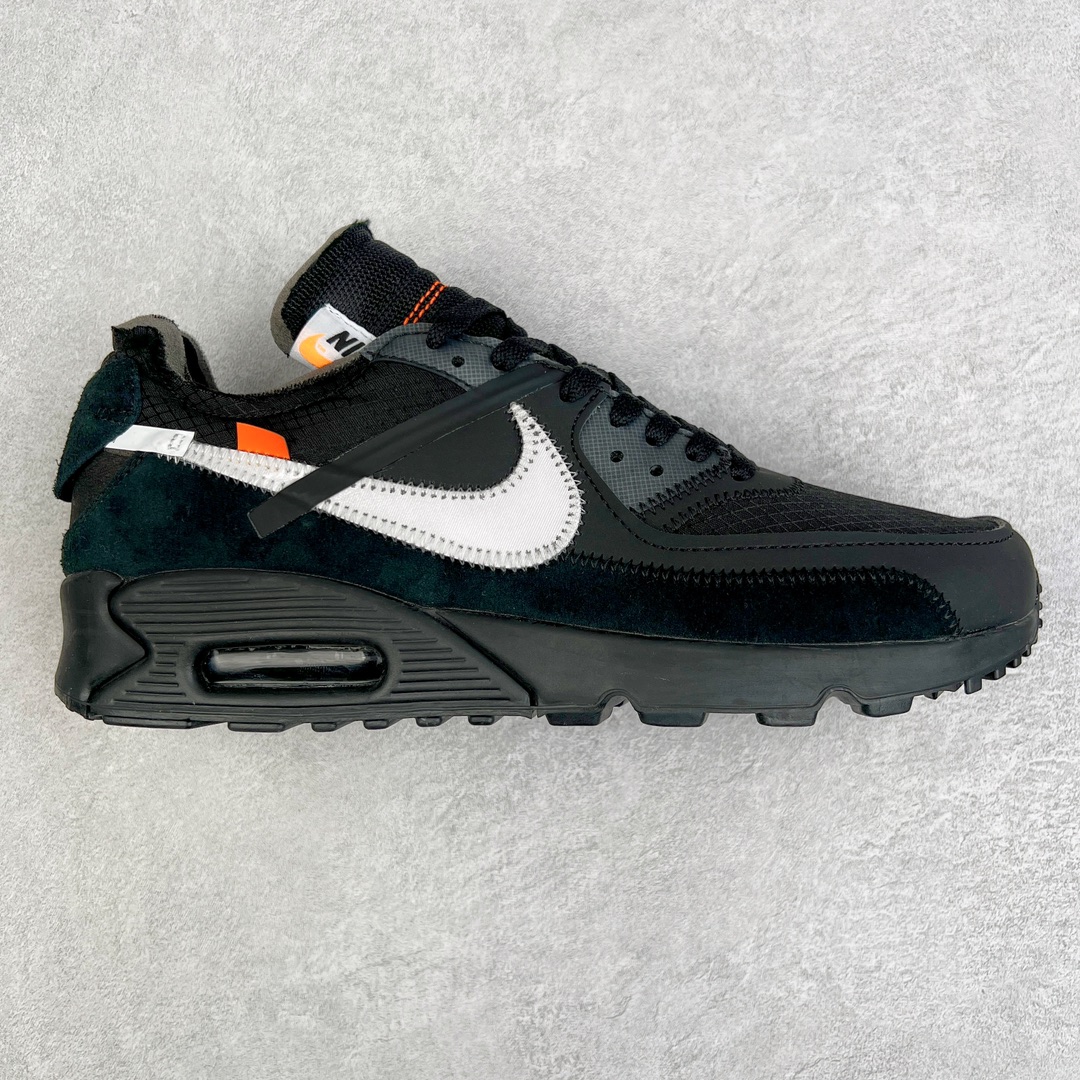 💰300 ＃WD纯原 OFF-WHITE x NK Air MAX 90 The Ten OW 联名黑色 AA7293-001 全套原纸板楦头开发 最原汁原味的灵魂版型 重金购入原鞋不断校对 采用公司原材料网纱以及原厂模具数据档案开发制造 100%纯正鞋型 公司正确鞋面纹路 使用原气垫底面组装 原厂鞋舌厚度海绵 多道万能车电脑针车工艺 锁边效果媲美原鞋 独立大底组合模具 由六个分离部分拼接 原厂高频侧边字体模油墨印刷 字体全部对应 原厂高弹材质鞋垫 回弹性跟公司一致 原中底布缝合走线以及注脚孔和钢印都是与公司同步一致 校准原鞋标 原厂指定鞋盒侧标油墨打印 配原三色鞋带以及原厂防掉包扣 各种纯原细节鉴定 区别市面任何版本 Size：36 36.5 37 38 38.5 39 40 40.5 41 42 42.5 43 44 44.5 45 46 编码：by3936070-运动鞋