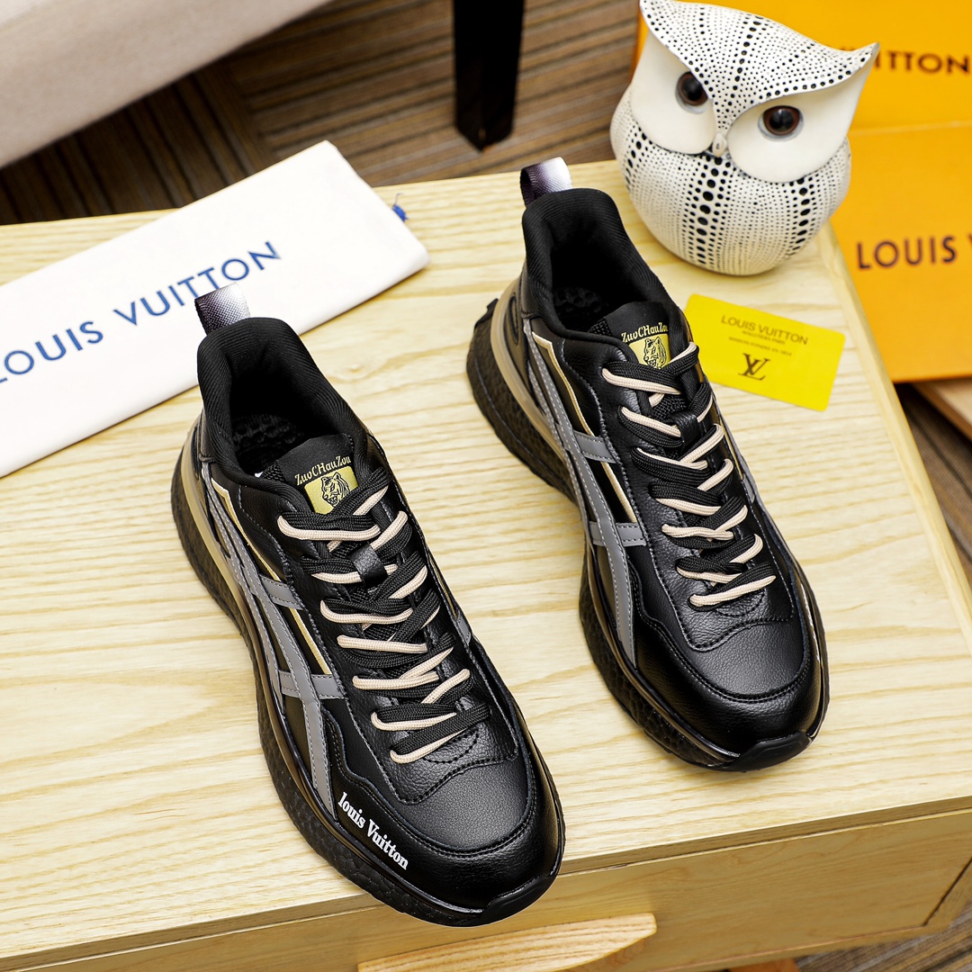 Louis Vuitton Casual Shoes Black Cowhide Spring/Summer Collection Casual