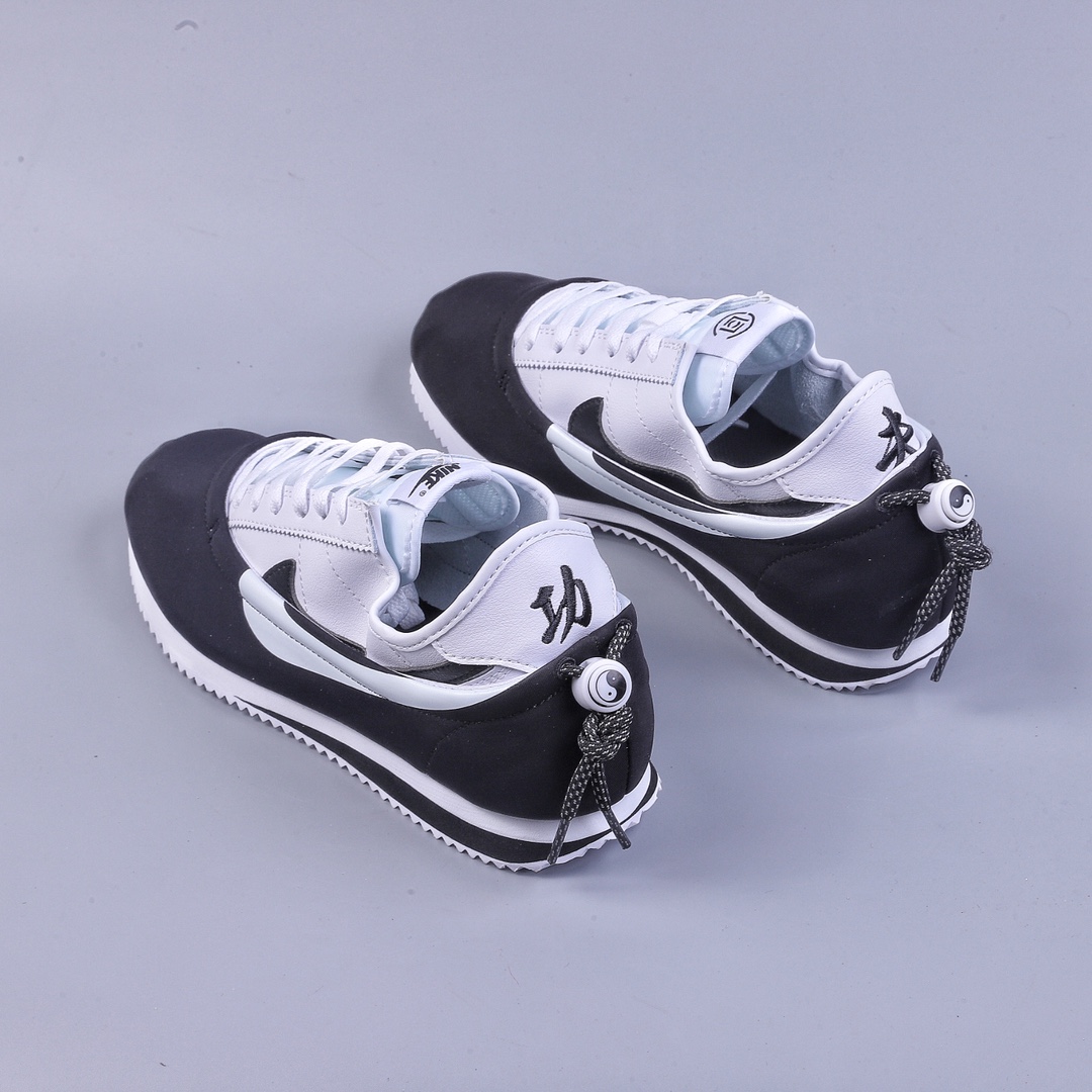260 陈冠希Clot x Nike Clotez 三合一 太极阴阳 可拆卸潮流复古跑步功夫鞋 联名黑白 DZ3239-002