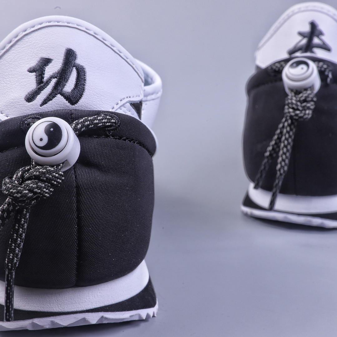 260 陈冠希Clot x Nike Clotez 三合一 太极阴阳 可拆卸潮流复古跑步功夫鞋 联名黑白 DZ3239-002