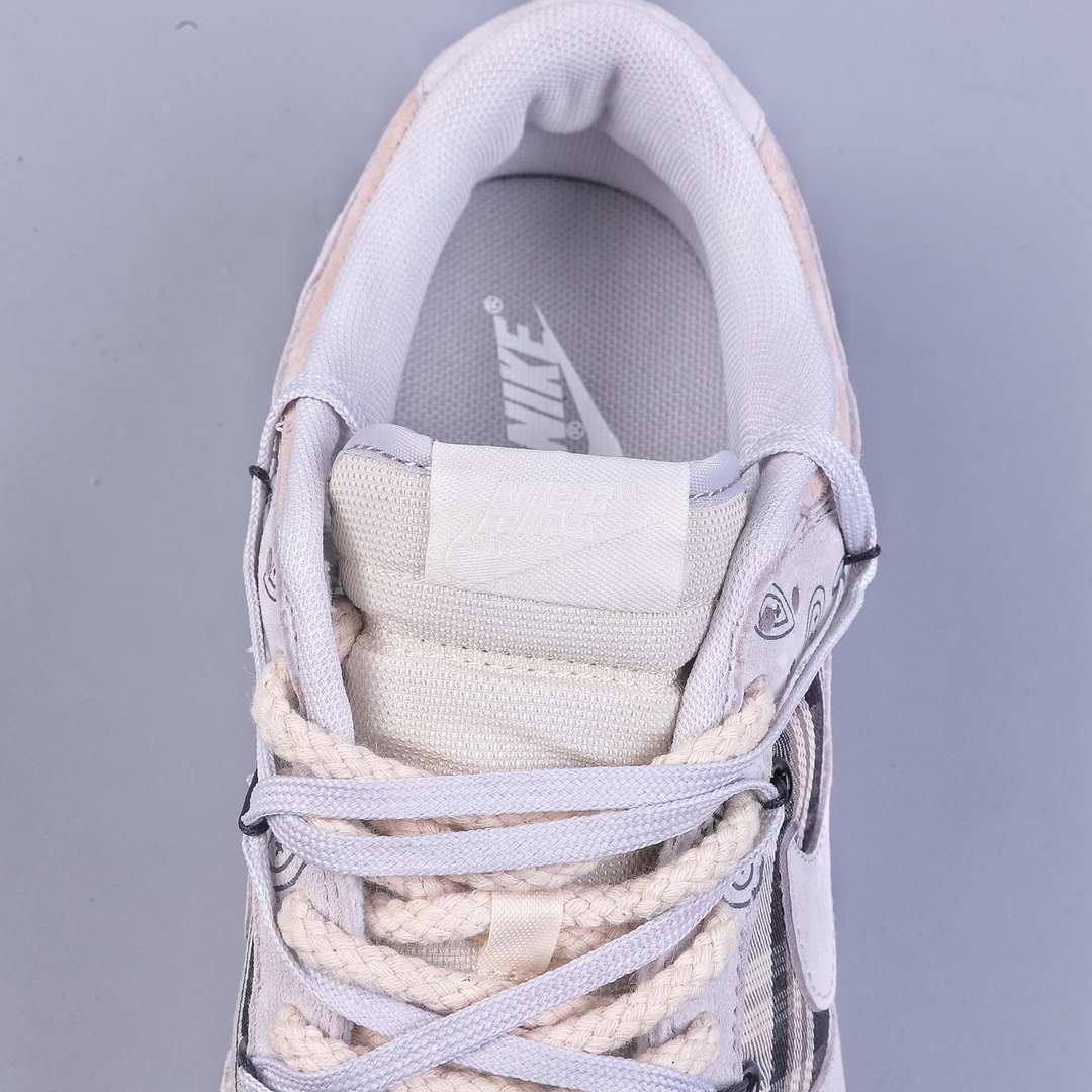 220 NIKE SB Dunk Low 复古腰果花 格纹贴布DD8338-001