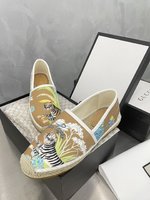 Gucci Shoes Espadrilles Buy First Copy Replica
 Weave Sheepskin Straw Woven