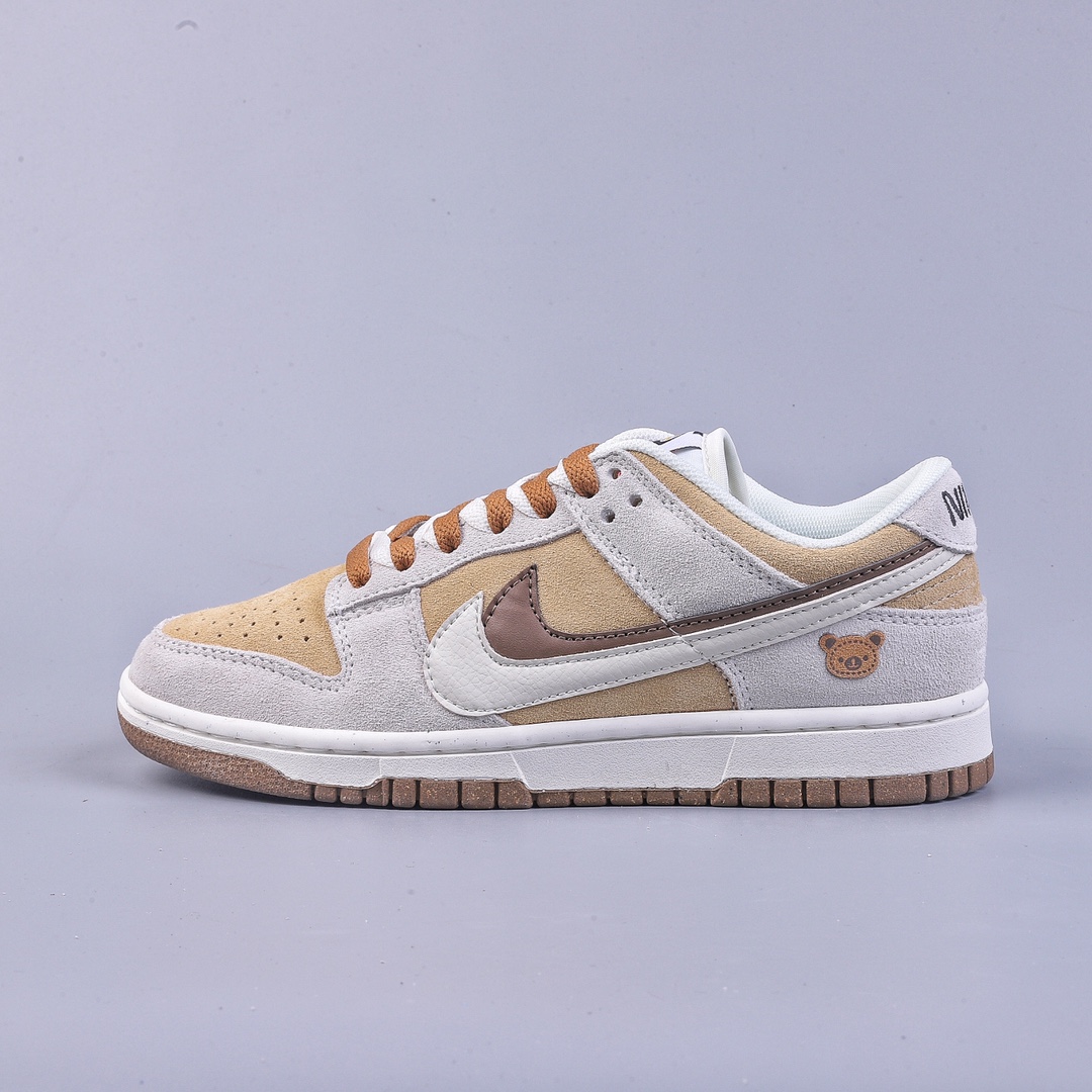 200 S版Nike SB Dunk Low SE 小熊饼干 棕白 DO9457-100