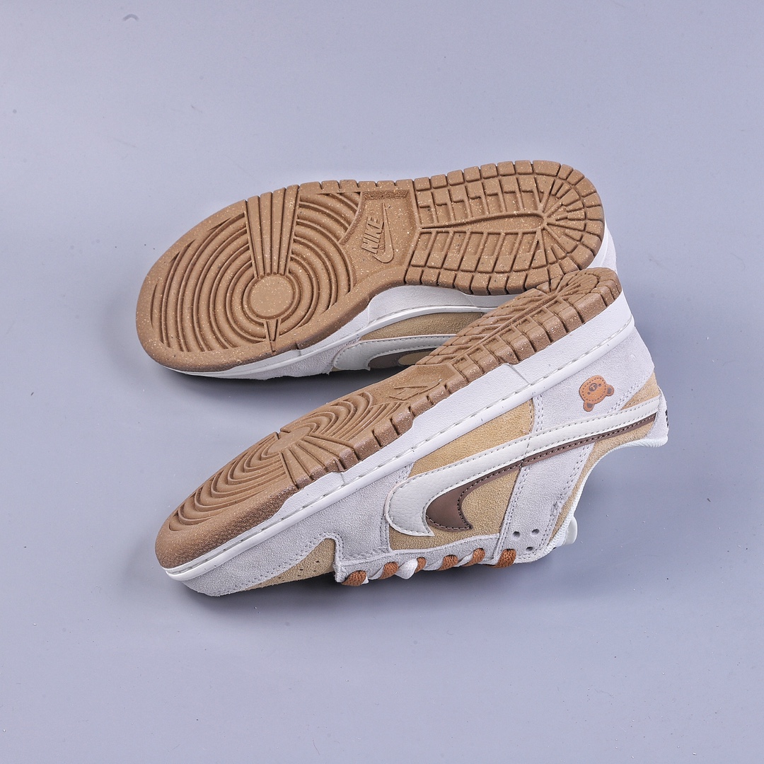 200 S版Nike SB Dunk Low SE 小熊饼干 棕白 DO9457-100