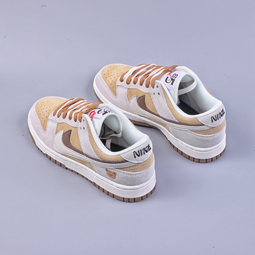 200 S版Nike SB Dunk Low SE 小熊饼干 棕白 DO9457-100