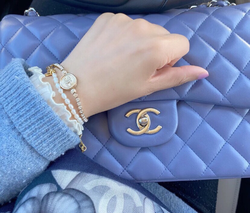 Chanel 香奈儿CHANEL 新品 小香双c镶钻手链