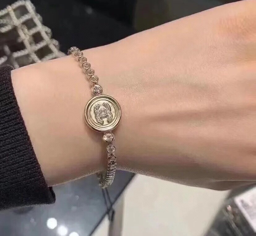Chanel 香奈儿CHANEL 新品 小香双c镶钻手链