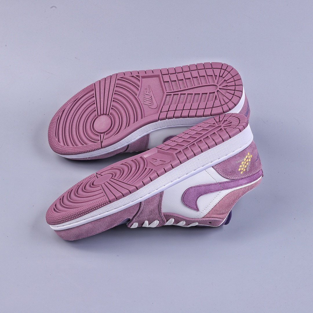 200 Air Jordan AJ1 Low 低帮系列 紫色小花 DR8057-500