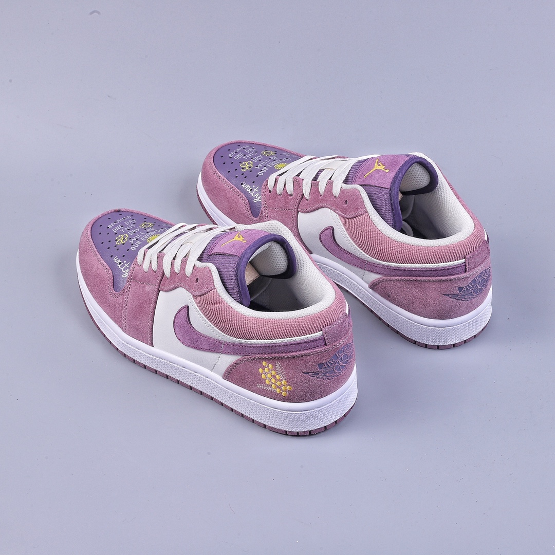 200 Air Jordan AJ1 Low 低帮系列 紫色小花 DR8057-500