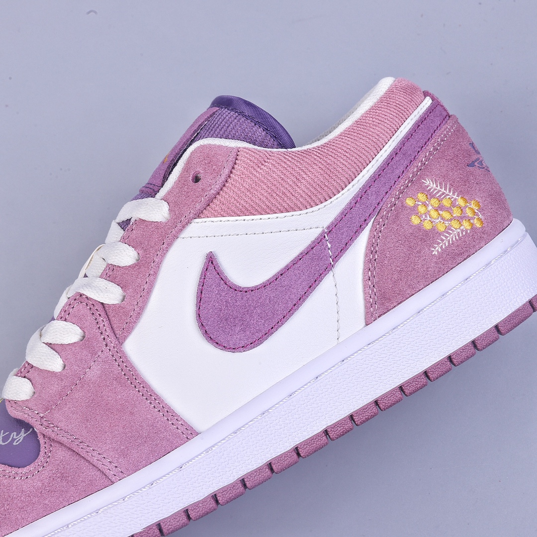 200 Air Jordan AJ1 Low 低帮系列 紫色小花 DR8057-500