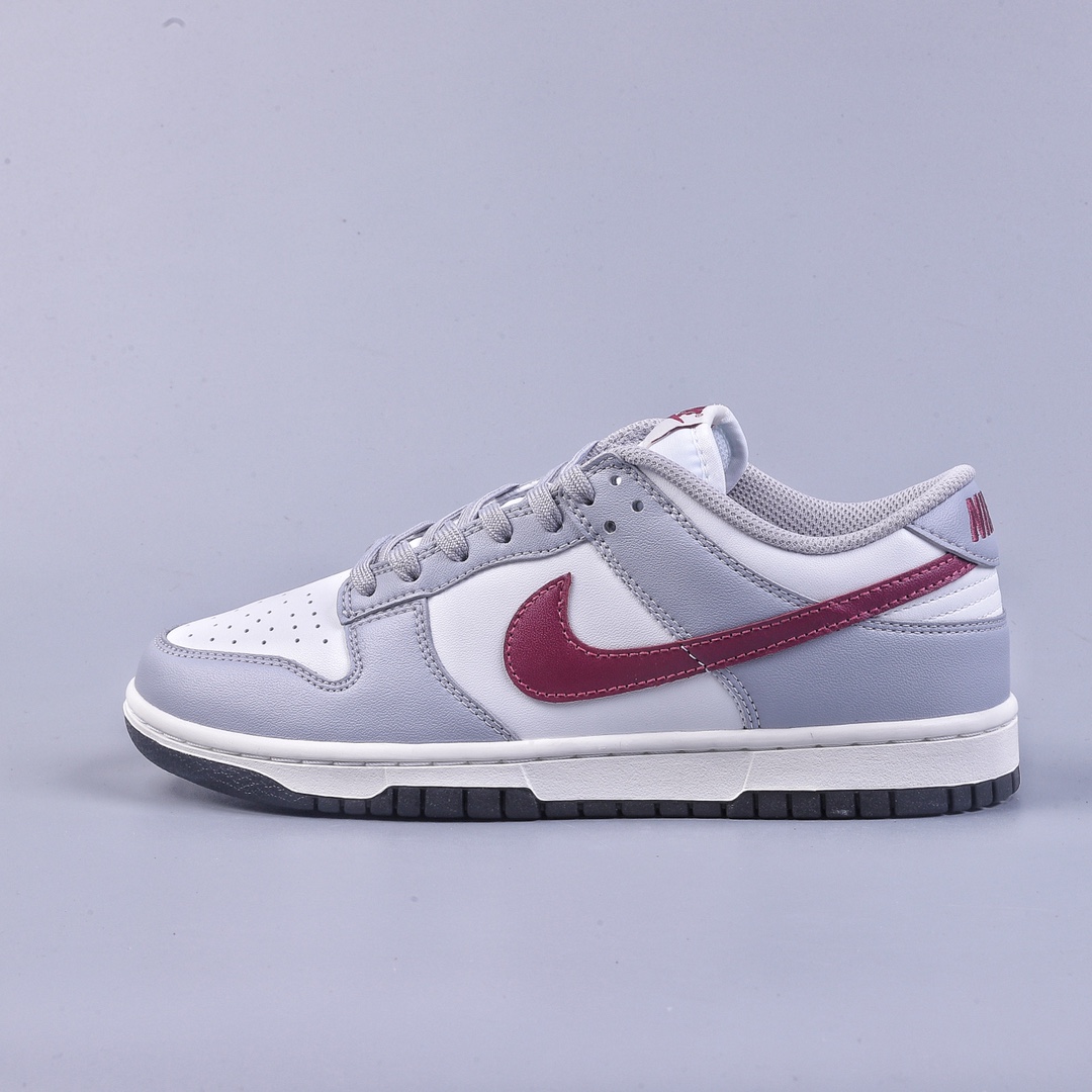 300 Ｃ版Nike SB Dunk Low RETRO ”Grey White” 灰酒红 DD1503-122