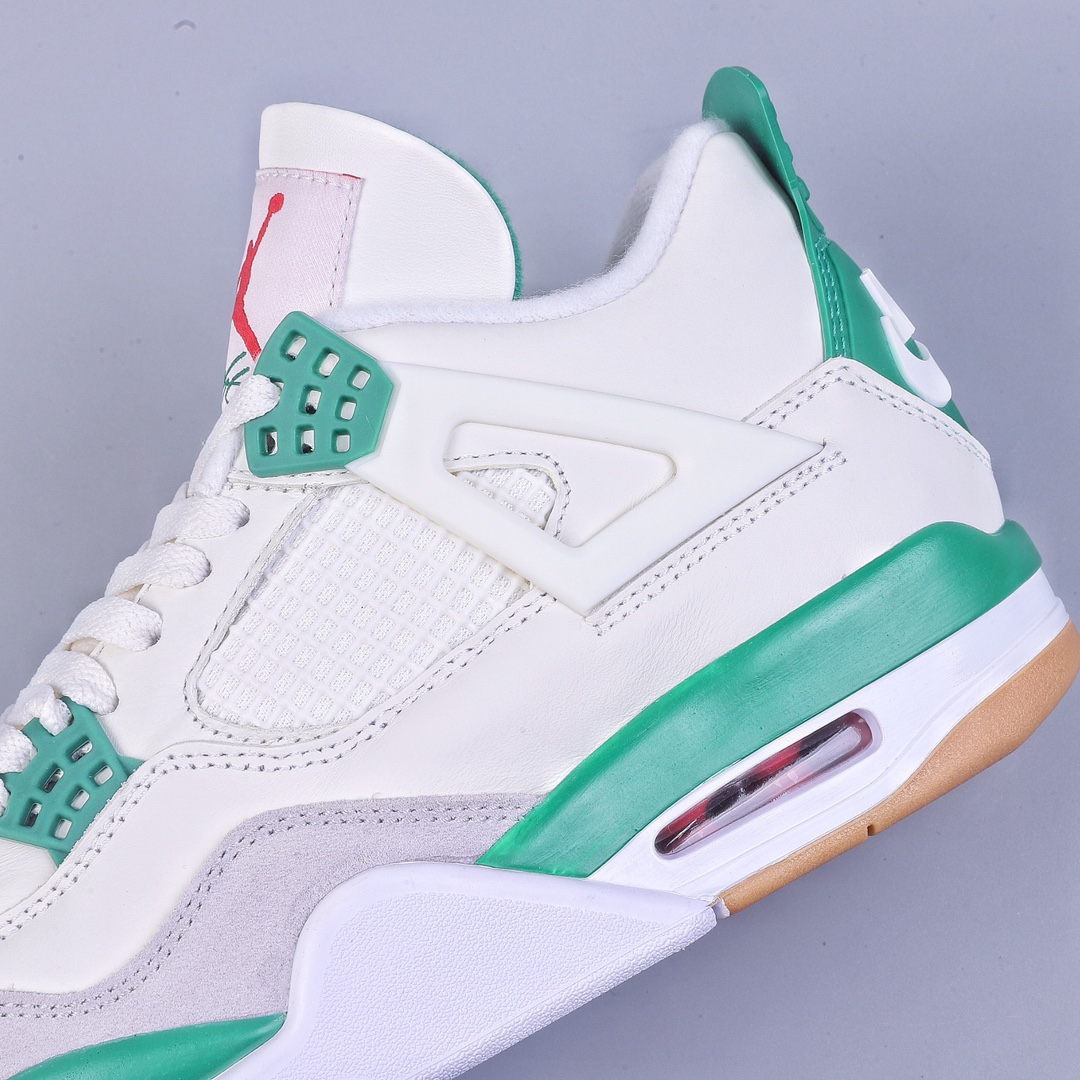 W version Air Jordan 4 Retro Jordan 4 ”Pine Green” replica turquoise joint DR5415-103