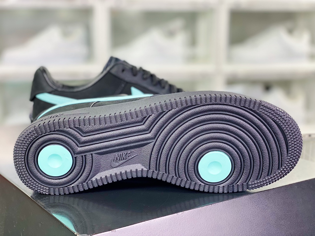 Tiffany & Co. x 【Nike】 Air Force 1 Low SP”1837”空军一号板鞋“联名黑蒂芙尼蓝”DZ1382-001