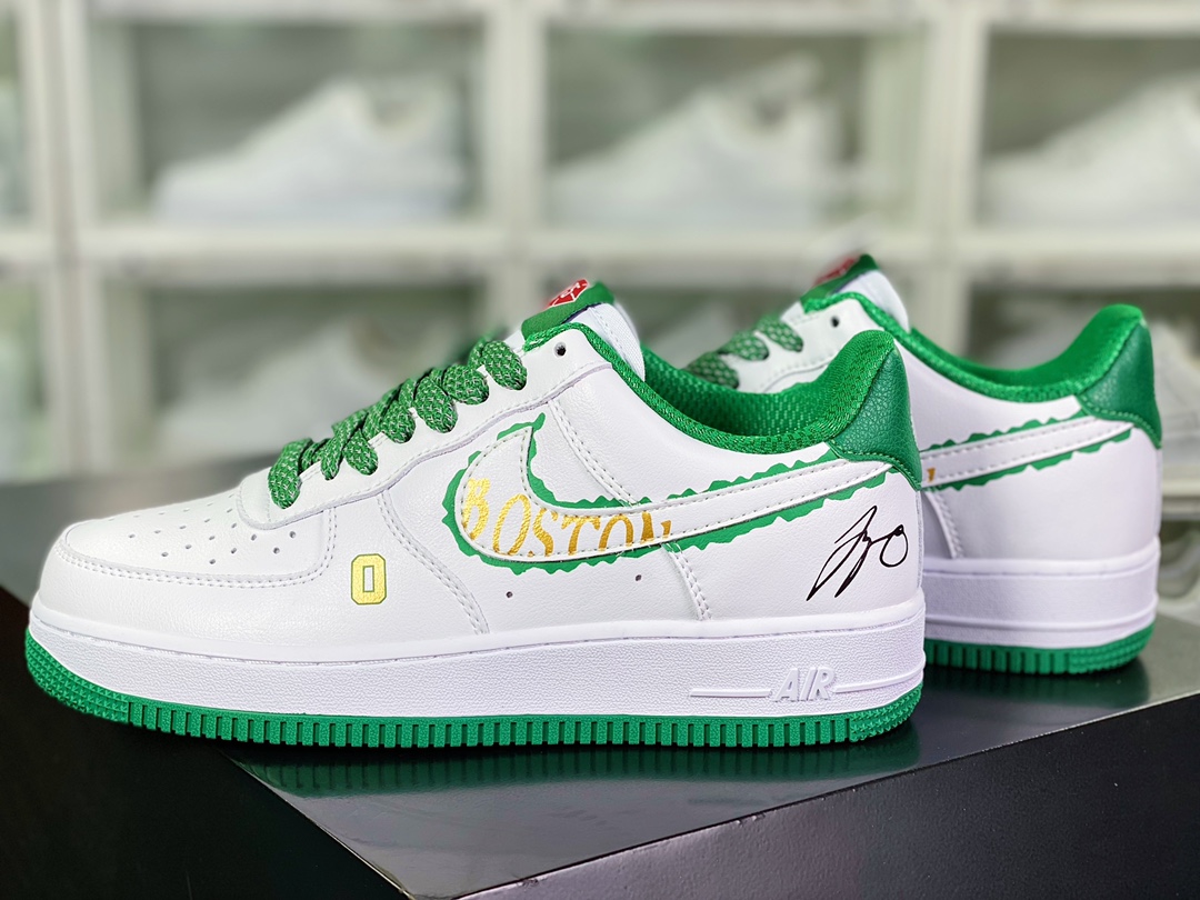 Air Force 1Low '07 LV8”Jayson Tatum 0”空军一号低帮“白绿金塔图姆”NK9700-131