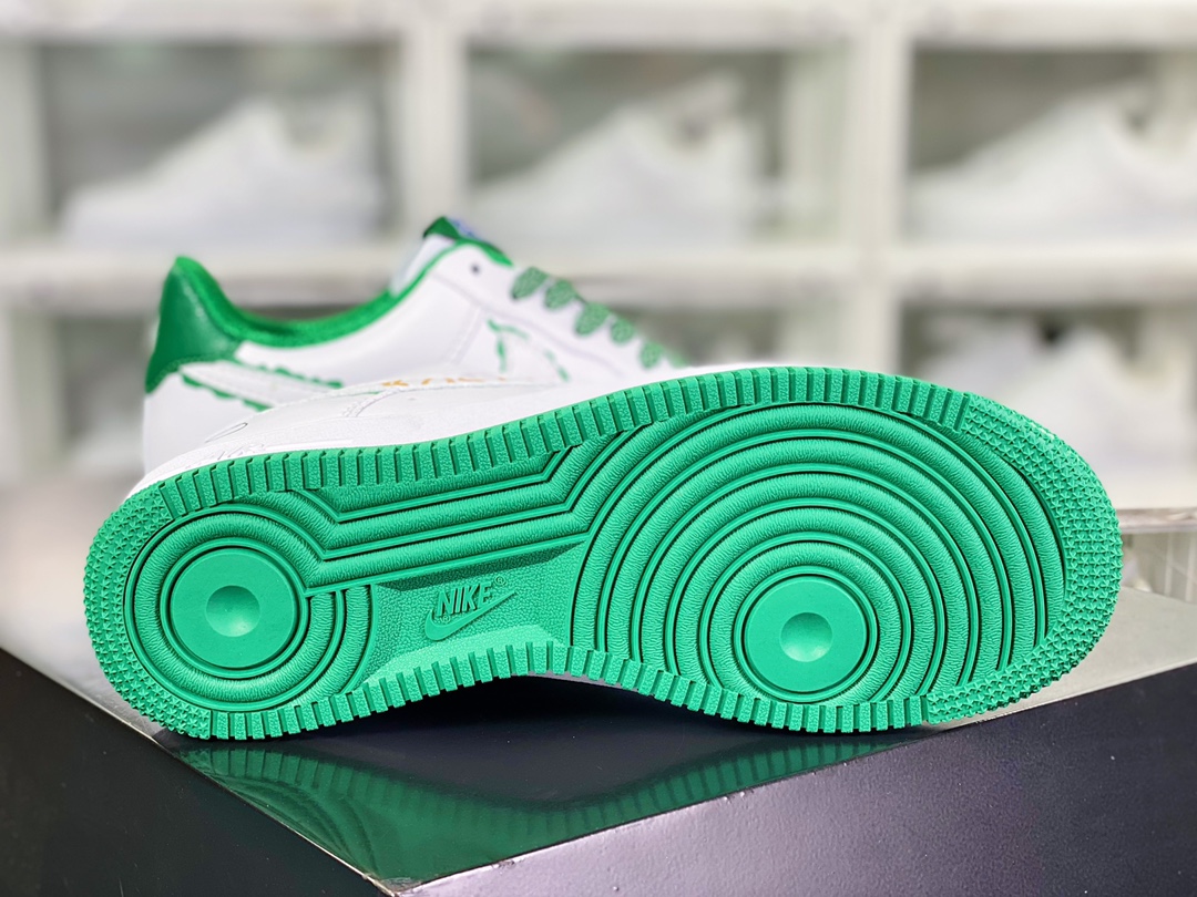 Air Force 1Low '07 LV8”Jayson Tatum 0”空军一号低帮“白绿金塔图姆”NK9700-131