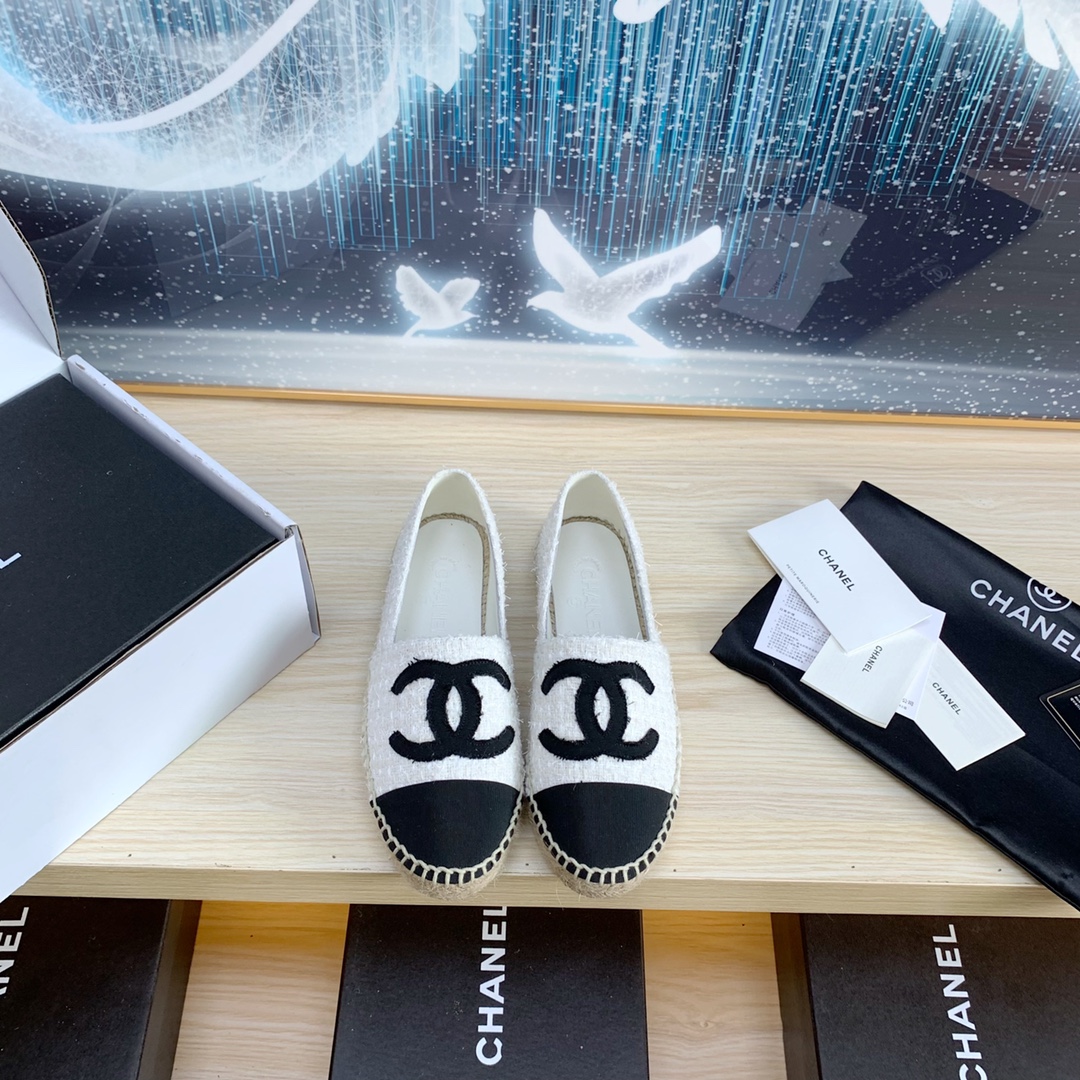 best website for replica
 Chanel Shoes Espadrilles White Spring/Summer Collection