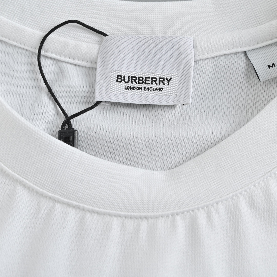 Burberry/巴宝莉 经典胸口压胶TB字母短袖