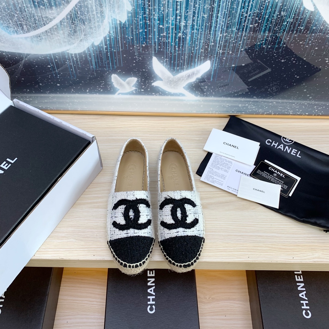 Chanel Shoes Espadrilles Best Quality Designer
 White Spring/Summer Collection