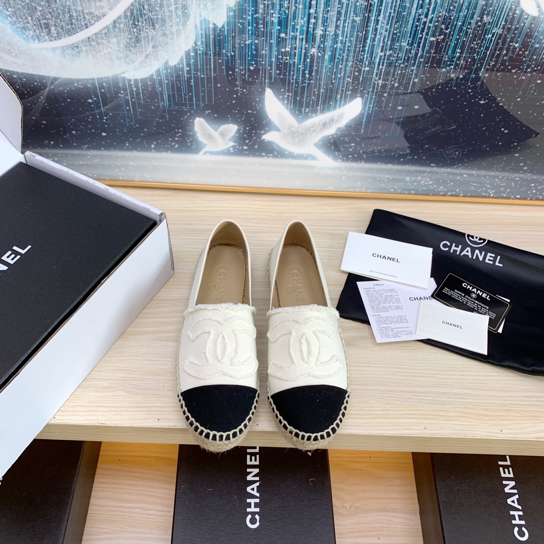 Chanel Shoes Espadrilles High Quality Designer
 White Spring/Summer Collection