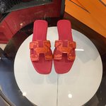 Hermes Shoes Slippers Genuine Leather Sheepskin Spring Collection