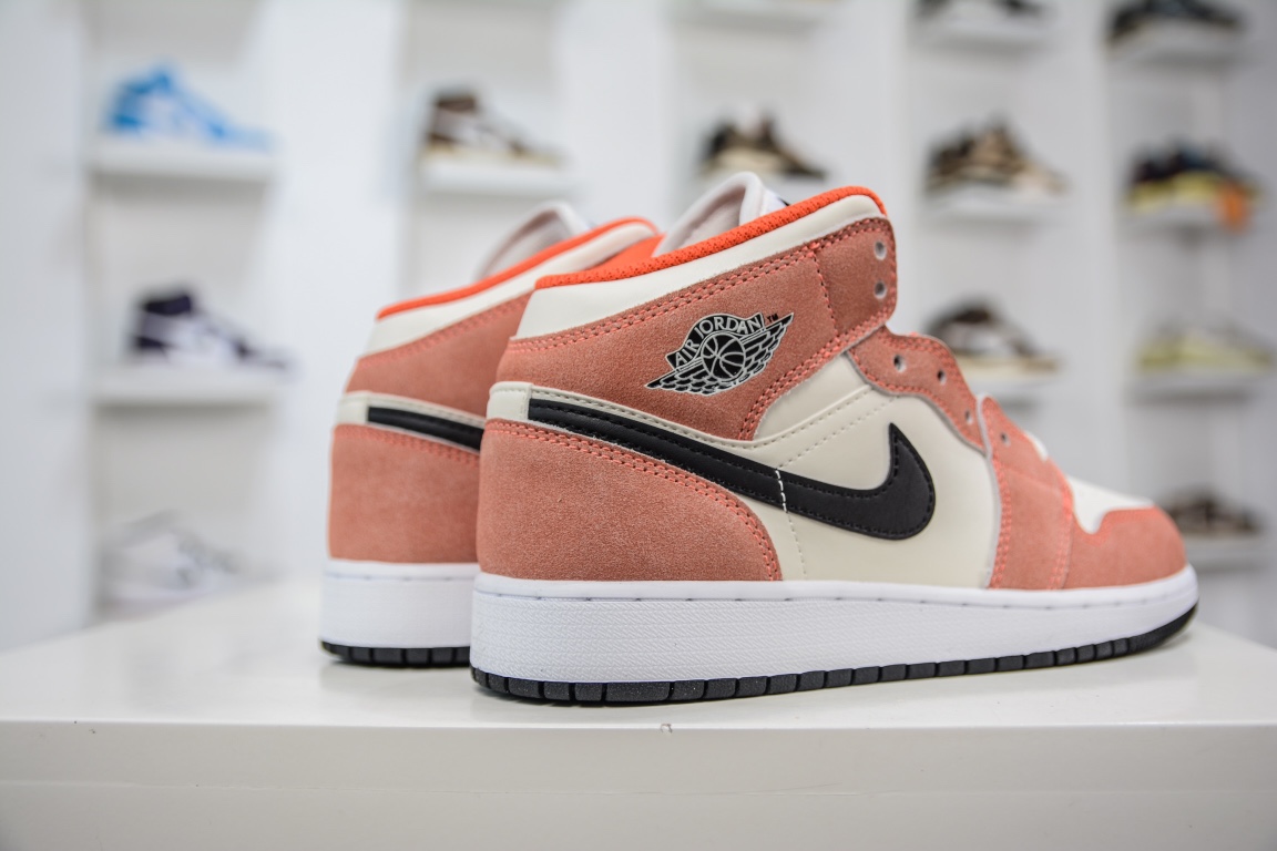 260 纯原Air Jordan 1 Mid 水洗粉 当前市场最优版本DV1336-800