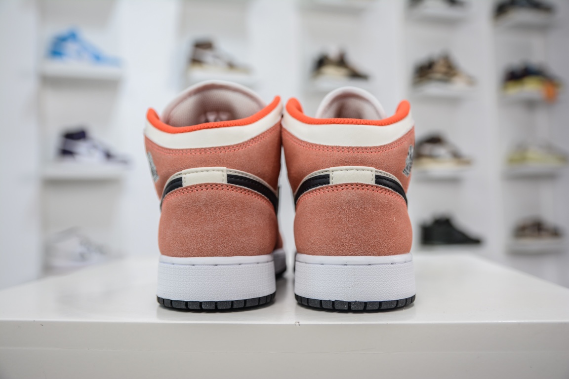260 纯原Air Jordan 1 Mid 水洗粉 当前市场最优版本DV1336-800
