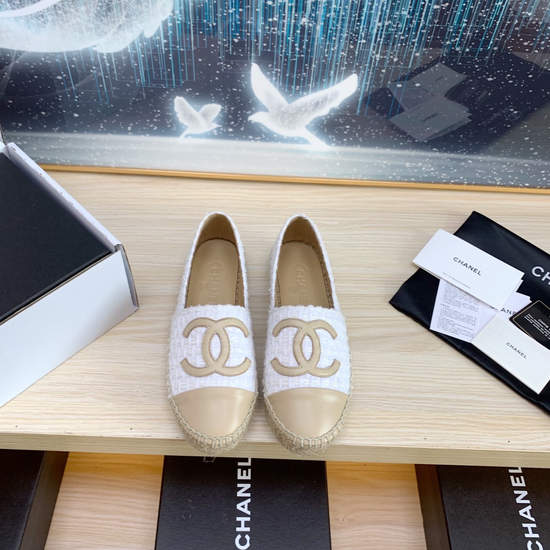 Chanel Cheap
 Shoes Espadrilles White Spring/Summer Collection