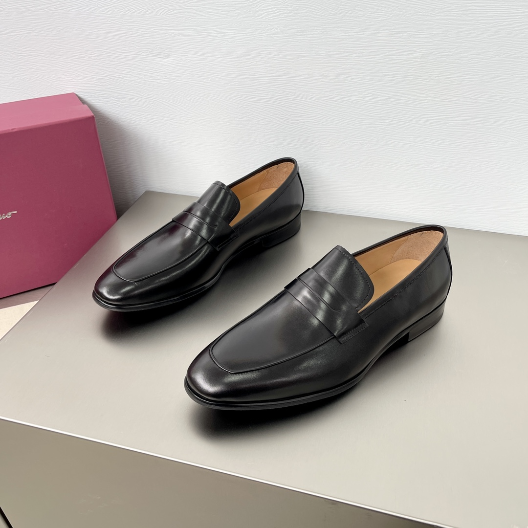 Ferragamo Haute Couture Classic Luxury Leather Shoe Ref.37992D8C
