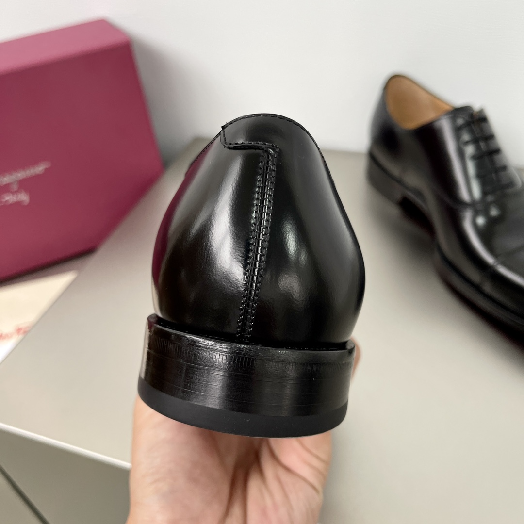 Ferragamo Handcrafted Premium Men's Leather Shoes 5