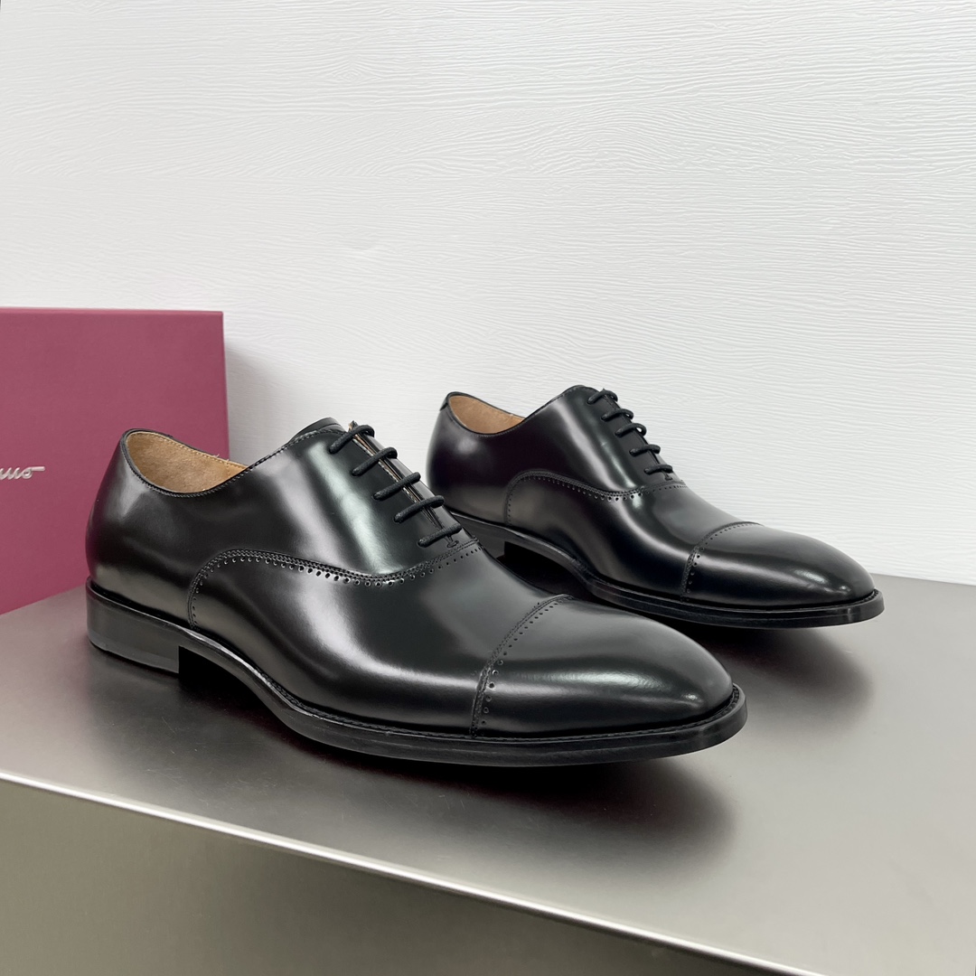 Ferragamo Handcrafted Premium Men's Leather Shoes 3