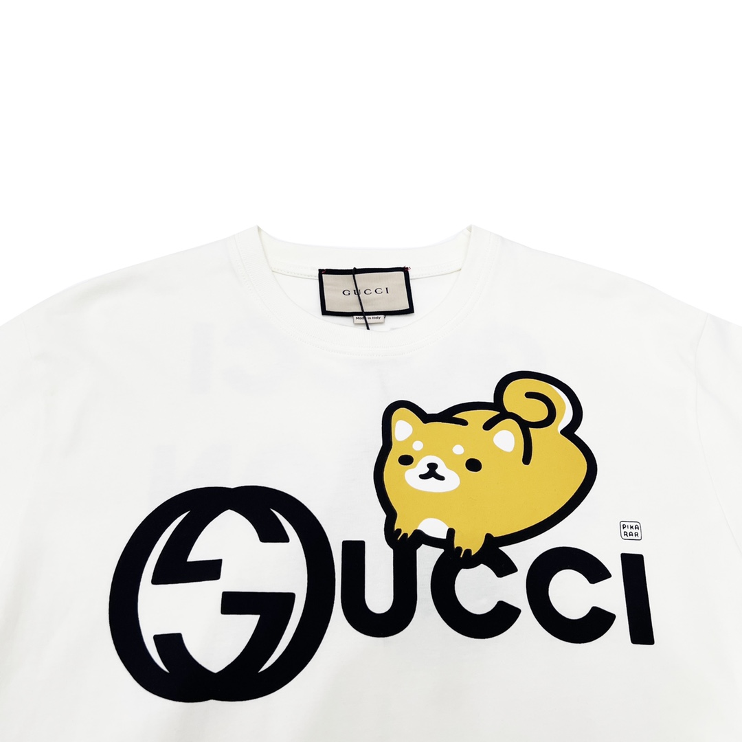 180 Gucci 古驰 23SS KAWAII系列 柴犬印花短袖T恤