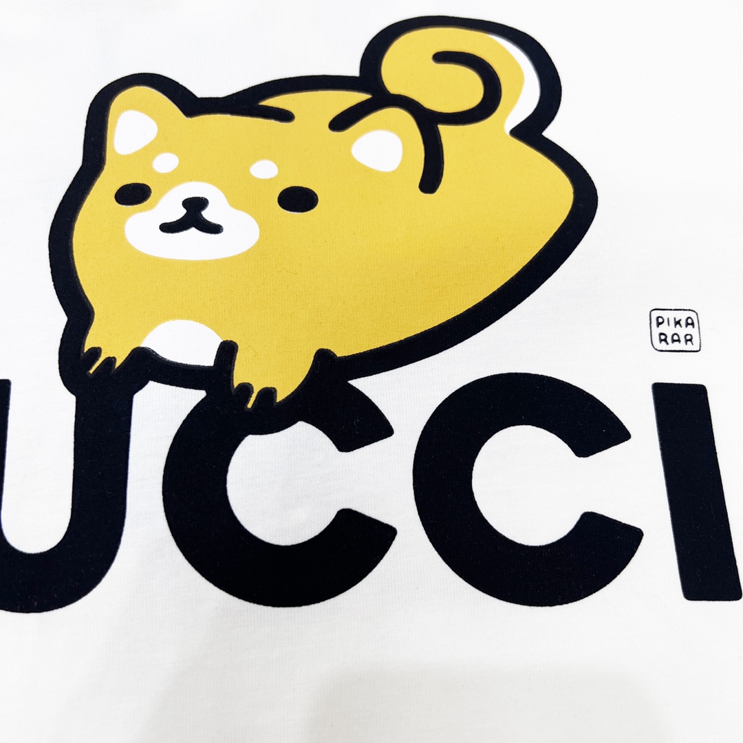 180 Gucci 古驰 23SS KAWAII系列 柴犬印花短袖T恤