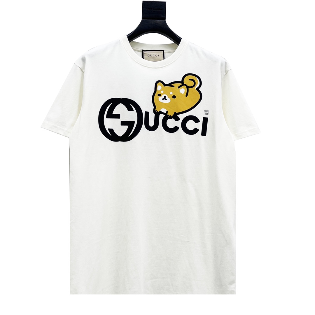 180 Gucci 古驰 23SS KAWAII系列 柴犬印花短袖T恤