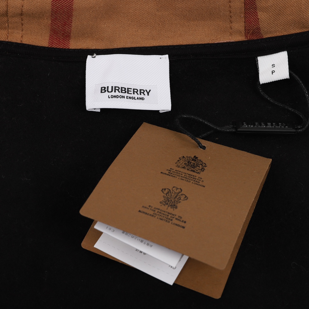 Burberry/巴宝莉 格子拼接连帽卫衣