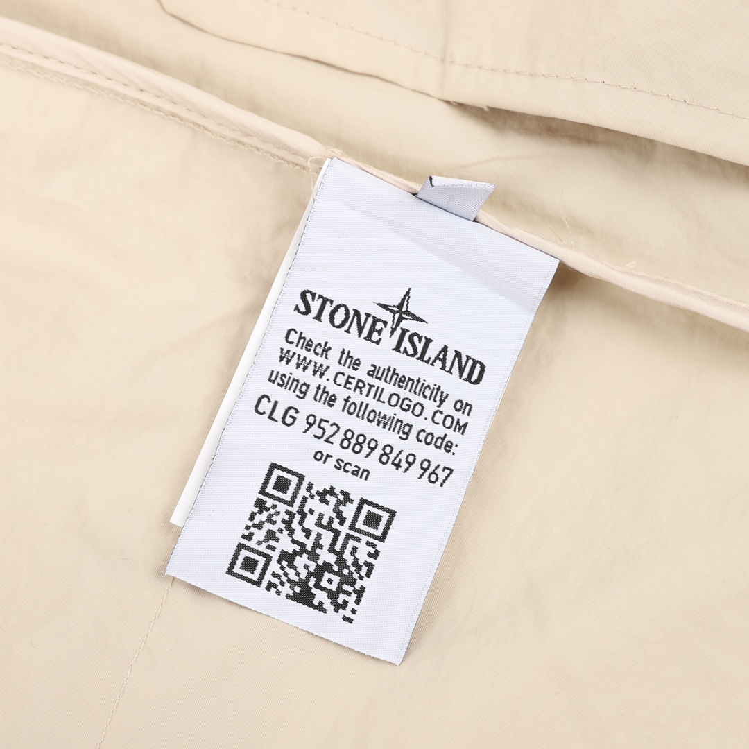 400 Stone Island/石头岛 户外多口袋风衣拉链外套