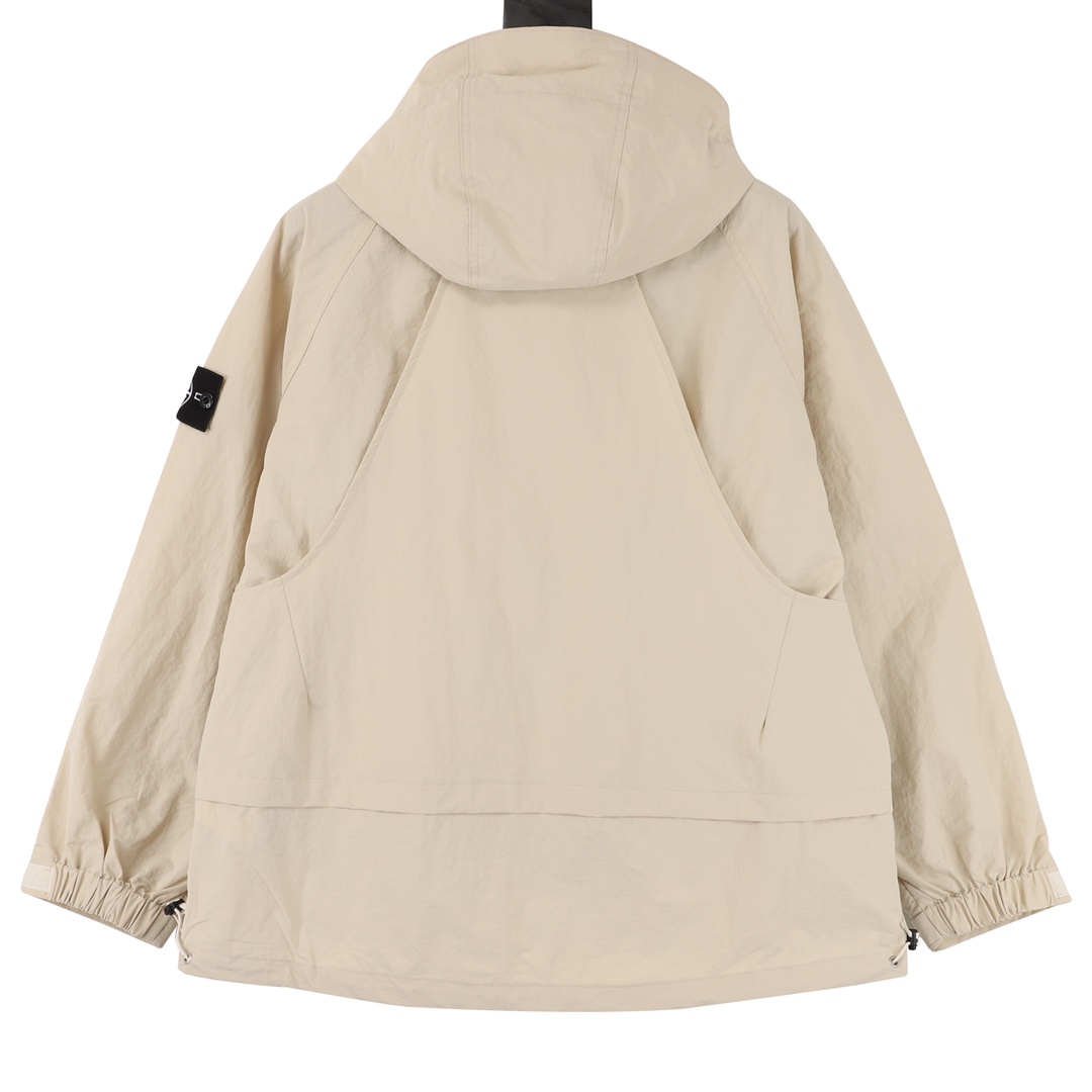 400 Stone Island/石头岛 户外多口袋风衣拉链外套