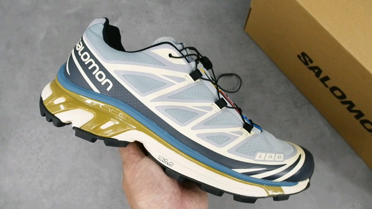 纯原-SALOMONXT-6潮流户外功能鞋男女同款沙场灰471366尺码3636.537.53838.5