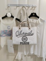 Chanel Bags Handbags Cheap Wholesale
 White Canvas Cowhide Beach
