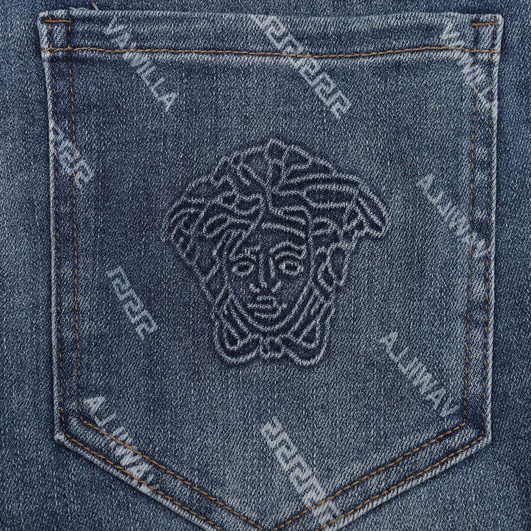 260 Versace/范思哲 背后人像刺绣牛仔长裤