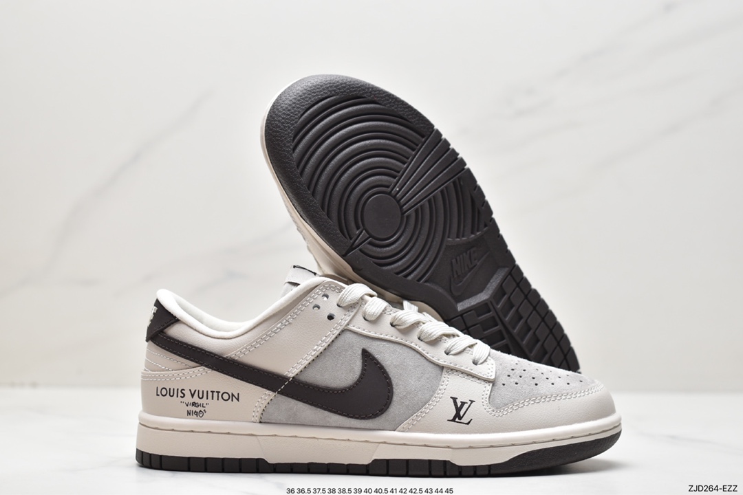 240 Nike SB Dunk Low ”LV联名” 高端定制 低帮休闲运动板鞋 FC1688-400