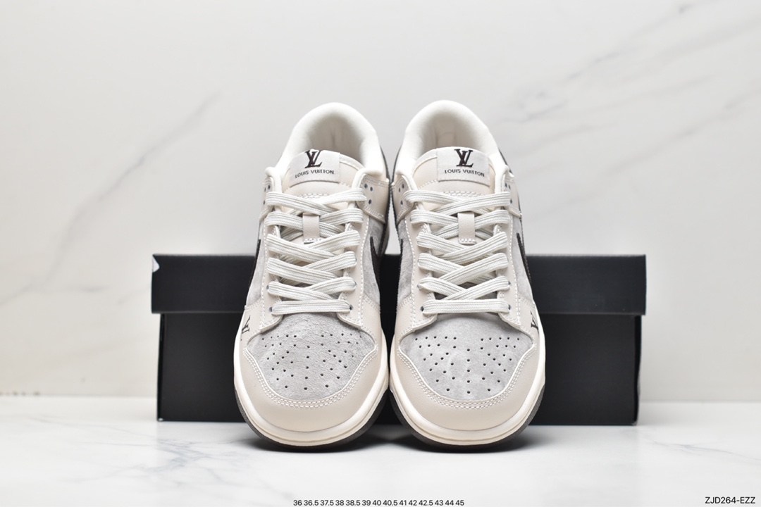 240 Nike SB Dunk Low ”LV联名” 高端定制 低帮休闲运动板鞋 FC1688-400
