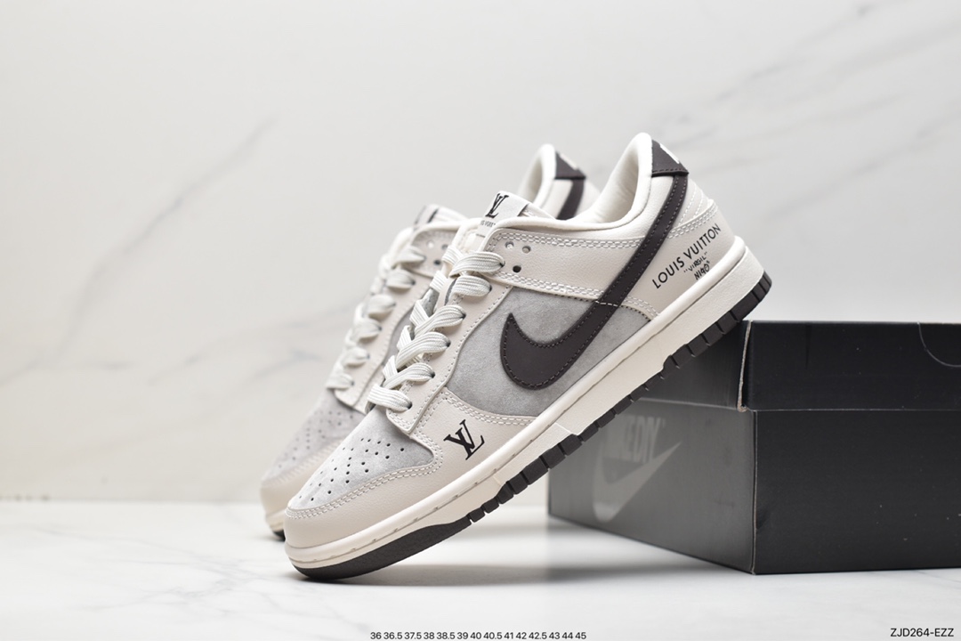 240 Nike SB Dunk Low ”LV联名” 高端定制 低帮休闲运动板鞋 FC1688-400