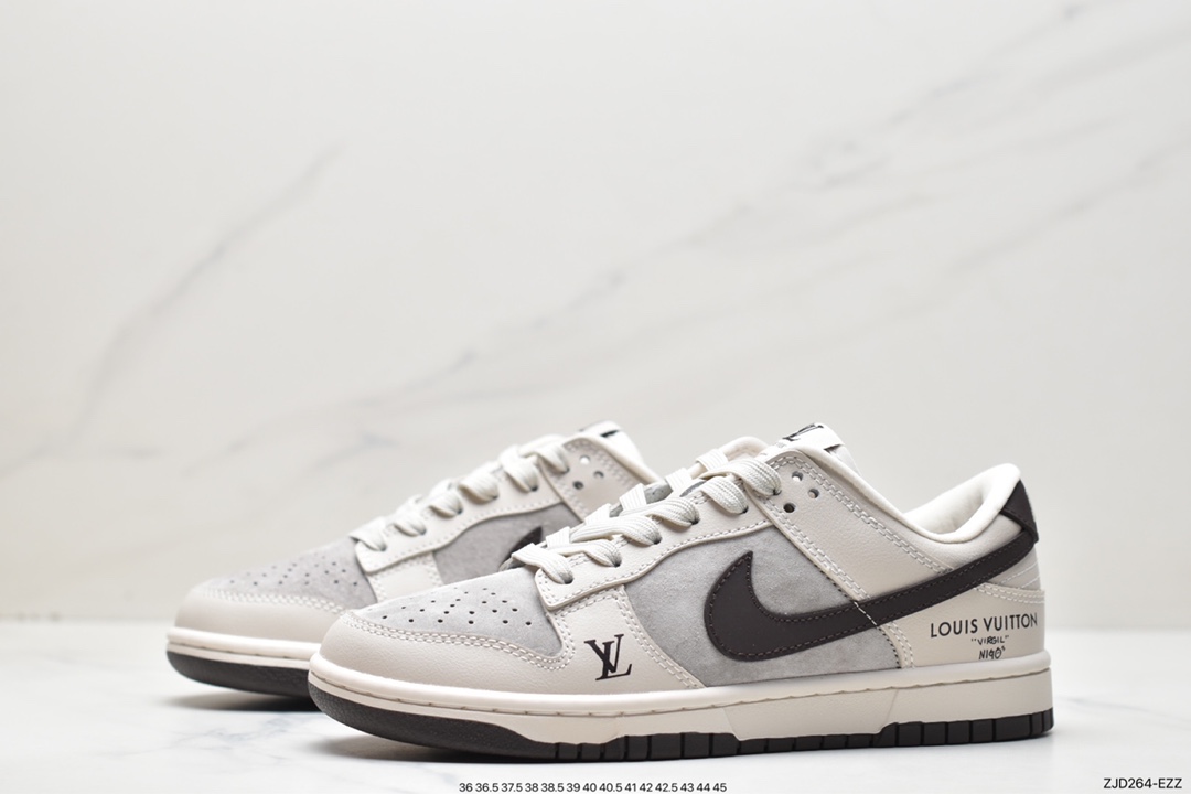 240 Nike SB Dunk Low ”LV联名” 高端定制 低帮休闲运动板鞋 FC1688-400