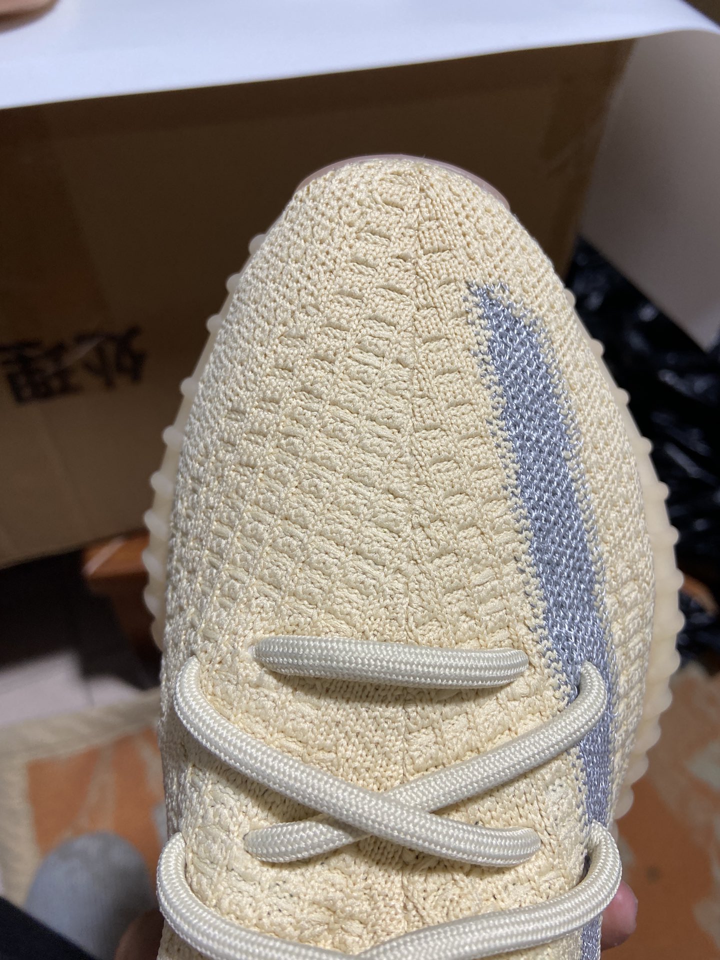 Yeezy350奶油麻布鞋码36-4