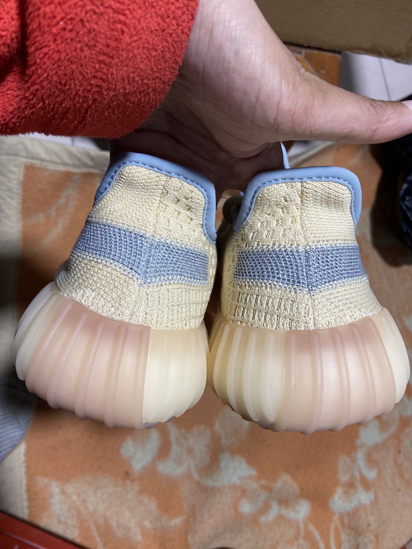 Yeezy350奶油麻布鞋码36-4