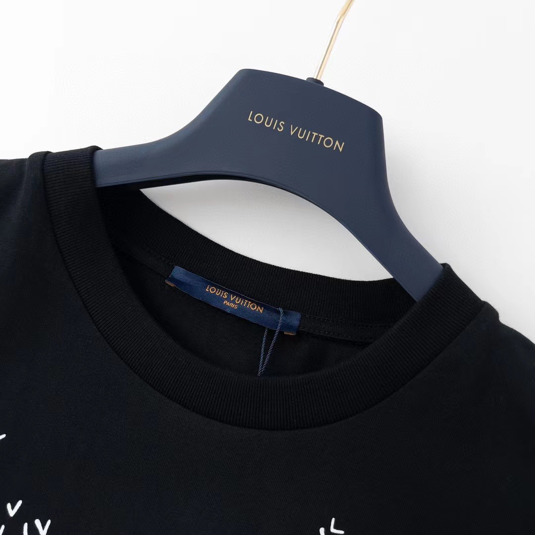 170 LOUIS VUITTON*路易威登LV2023满幅小logo短袖T恤
