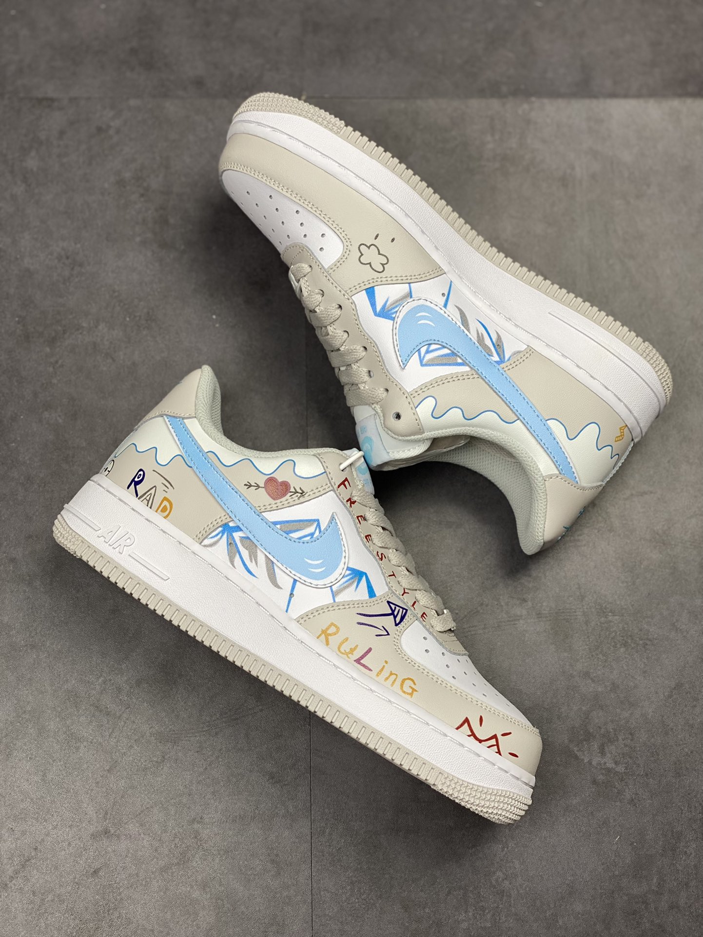Nike Air Force 1 Low 07 冰山涂鸦 CW2288-219