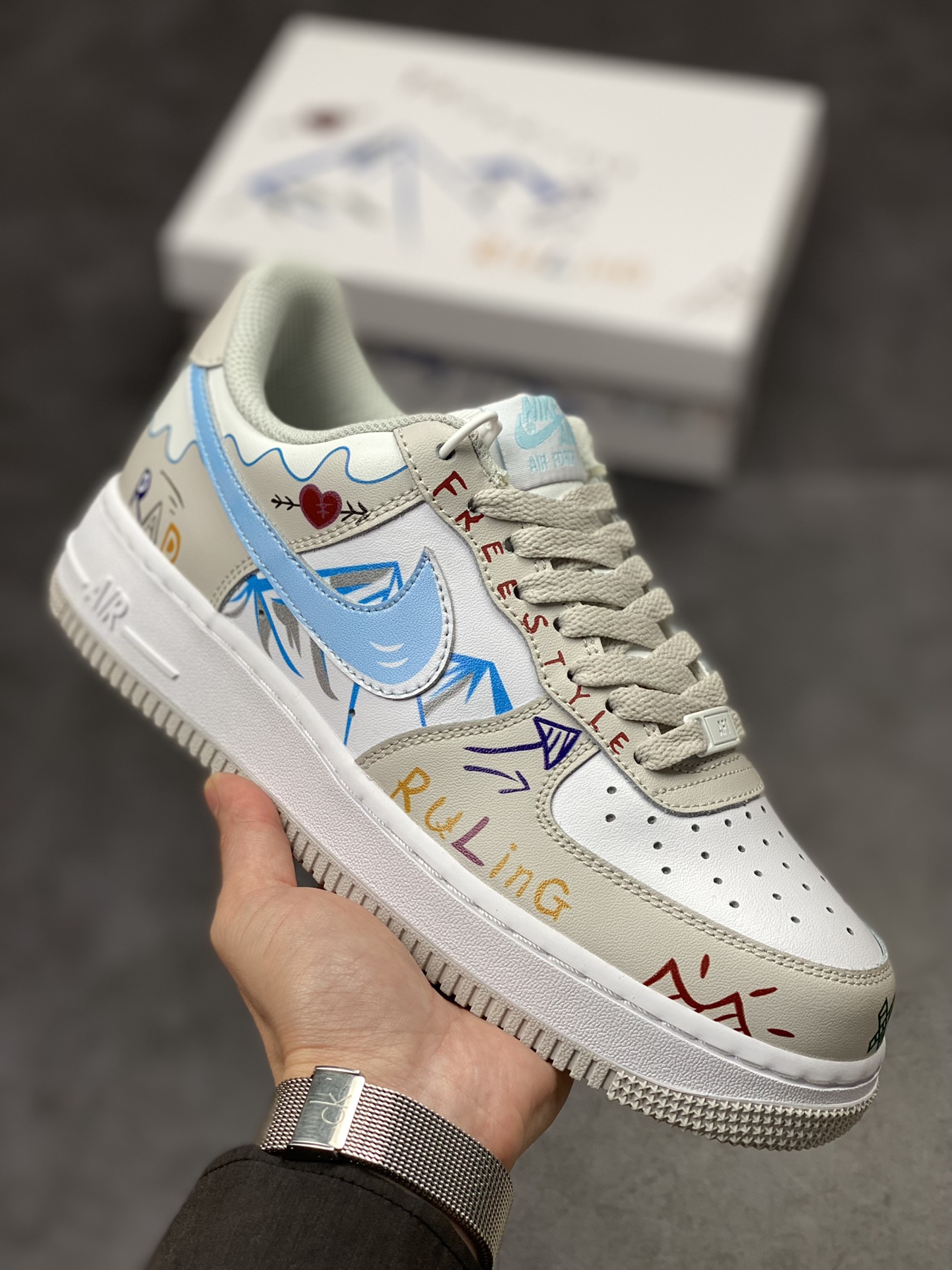 Nike Air Force 1 Low 07 冰山涂鸦 CW2288-219