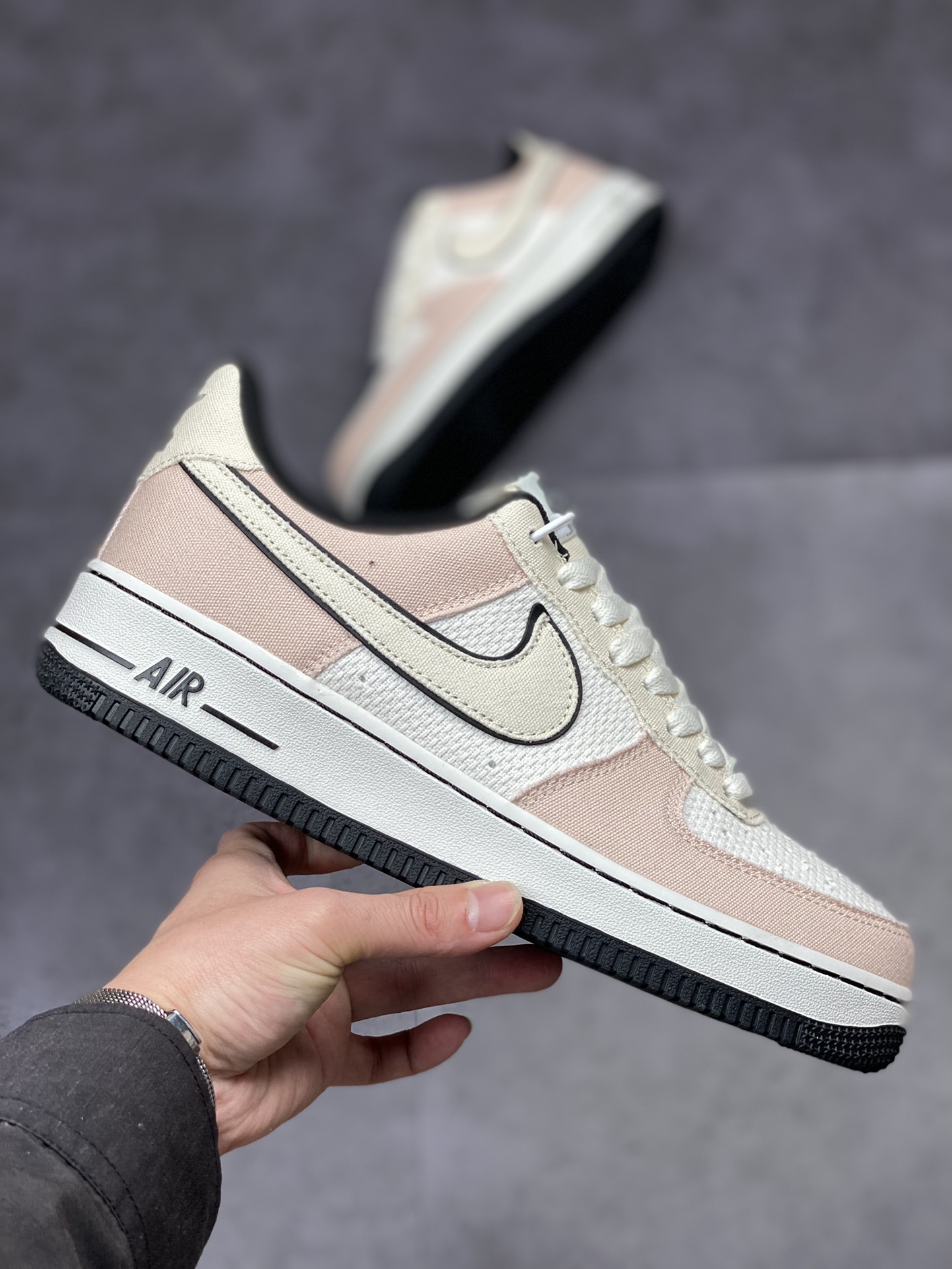 Nike Air Force 1 Low 07 白粉帆布拼接315122-668