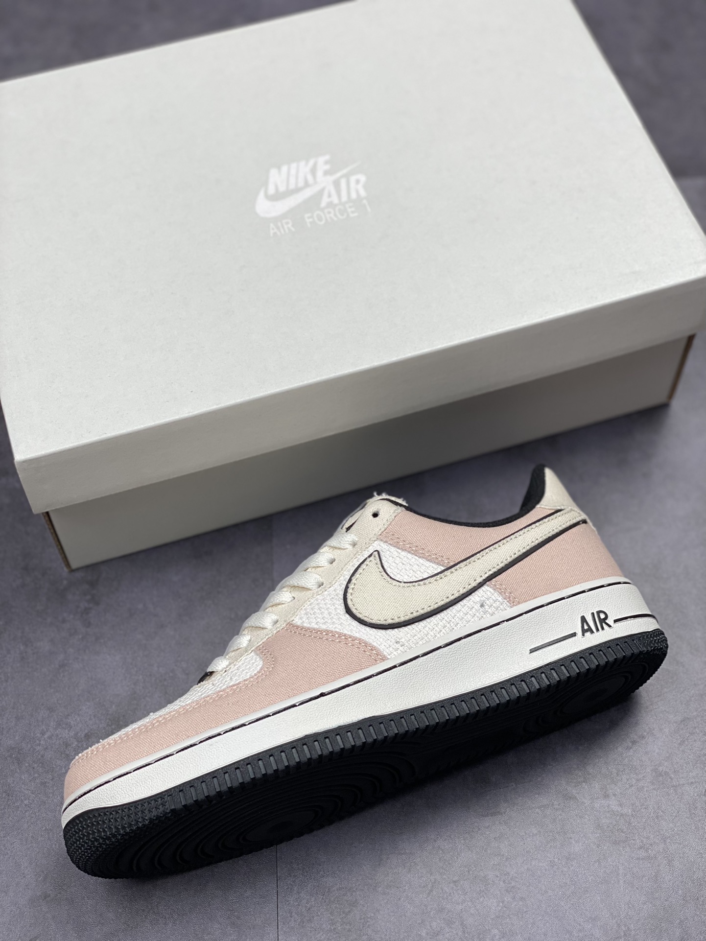 Nike Air Force 1 Low 07 白粉帆布拼接315122-668